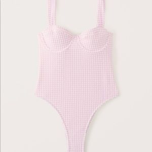 Abercrombie Underwire High-Leg One Piece Swim